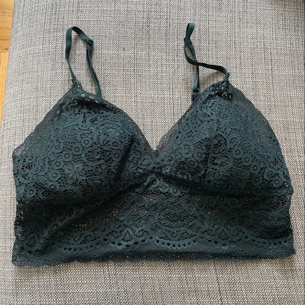 Secret Possessions Teal Lace Bralette Size 8/10